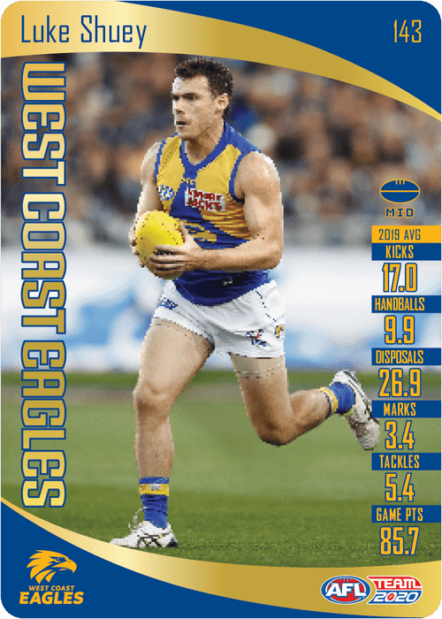 Luke Shuey, Gold, 2020 Teamcoach AFL