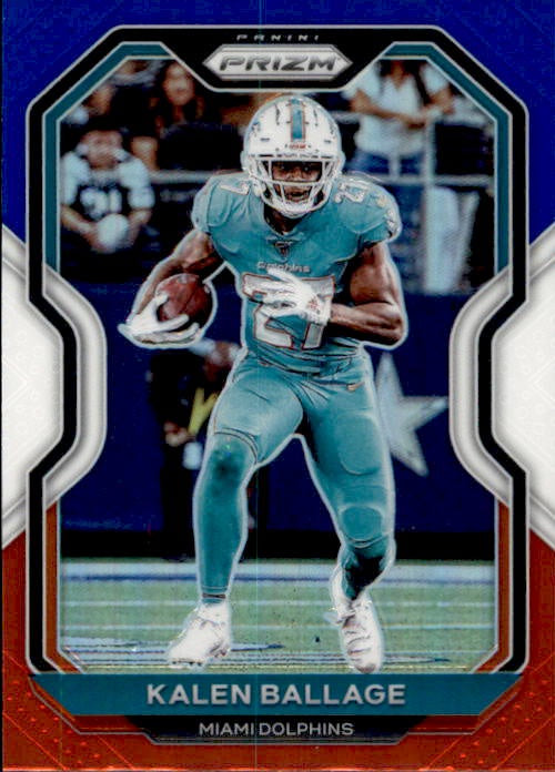 Kalen Ballage, Red White Blue Prizm, 2020 Panini Prizm Football NFL