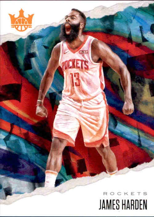 James Harden, #1, ORANGE Foil, 2019-20 Panini Court Kings Basketball NBA