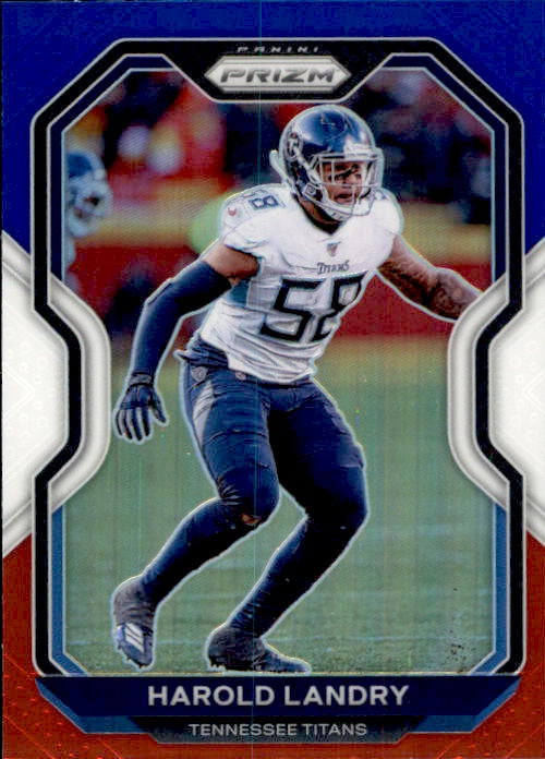 Harold Landry, Red White Blue Prizm, 2020 Panini Prizm Football NFL