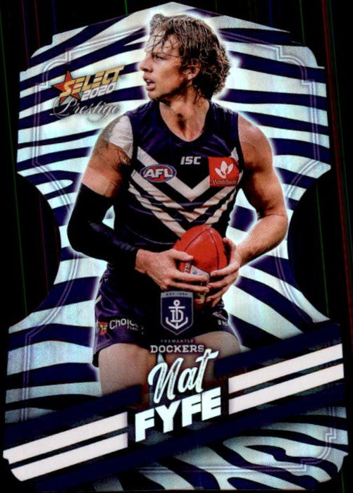 Nat Fyfe, Zebra Diecut, 2020 Select AFL PRESTIGE Footy Stars