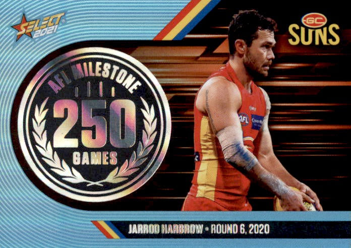 Jarrod Harbrow, 250 Games Milestone, 2021 Select AFL Footy Stars