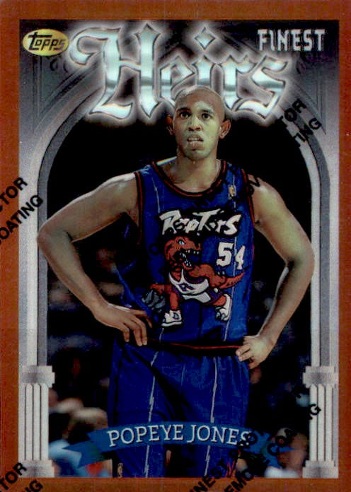 Popeye Jones, Heirs Refractor, 1996-97 Topps Finest Basketball NBA