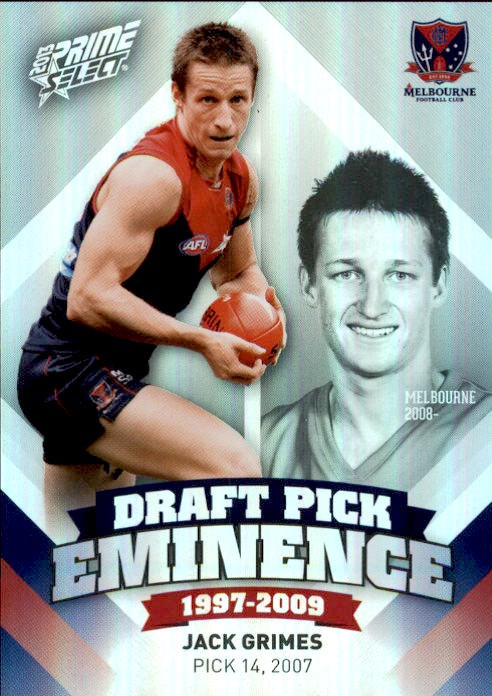 Jack Grimes, Draft Pick Eminence, 2013 Select AFL Prime