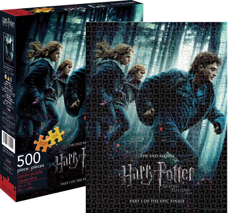 Harry Potter Deathly Hallows 500 Piece Jigsaw Puzzle by Aquarius