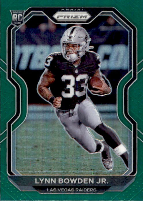 Lynn Bowden Jr, RC, Green Prizm, 2020 Panini Prizm Football NFL