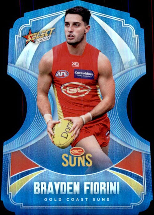 Brayden Fiorini, Ice Blue Diecuts, 2020 Select AFL Footy Stars