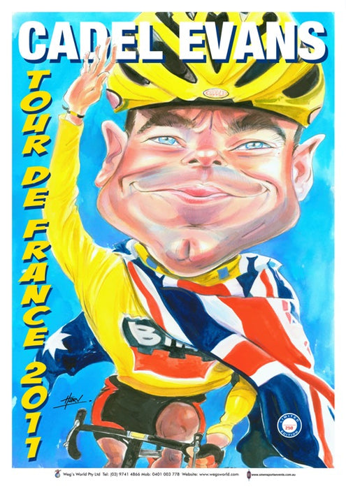 Cadel Evens, Tour de France 2011, Harv Time Poster