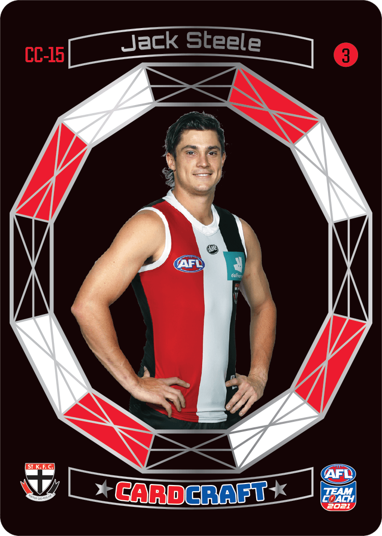 Jack Steele, #3, Craft Card, 2021 Teamcoach AFL