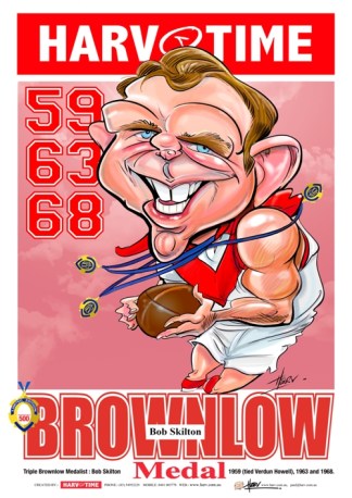 Bob Skilton, Triple Brownlow, Harv Time Poster