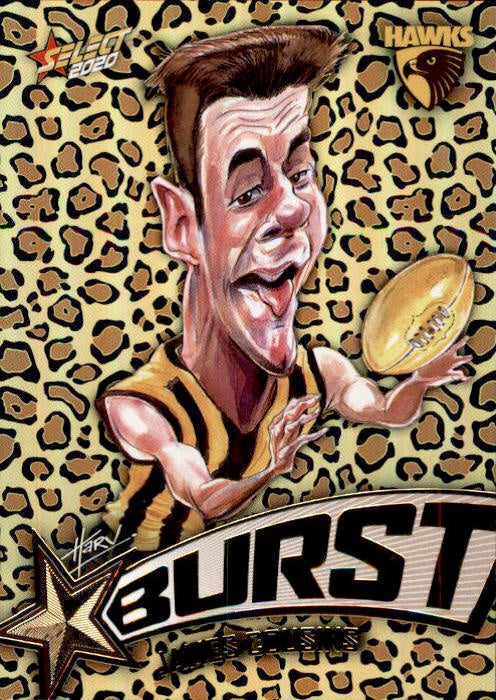 James Cousins, Leopard Starburst, 2020 Select AFL Footy Stars