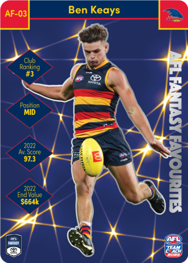 Ben Keays, AFL Fantasy Favourites, 2023 Teamcoach AFL