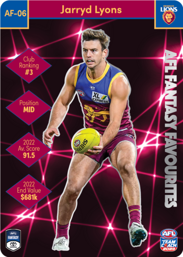 Jarryd Lyons, AFL Fantasy Favourites, 2023 Teamcoach AFL