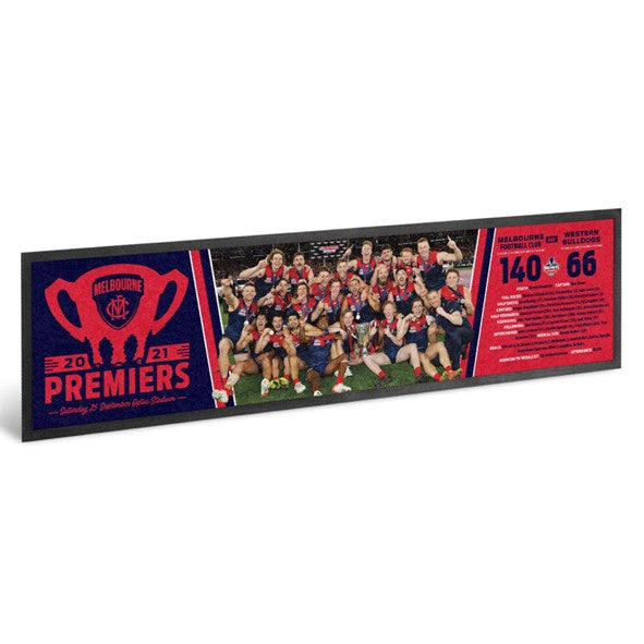 Melbourne Demons 2021 AFL Premiers Team Bar Runner