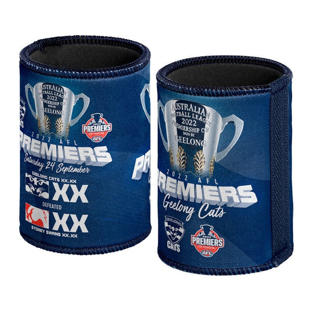 Geelong Cats 2022 AFL Premiership Can Cooler