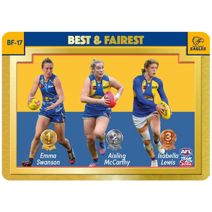 West Coast Eagles, Gold Best & Fairest, 2023 Teamcoach AFLW