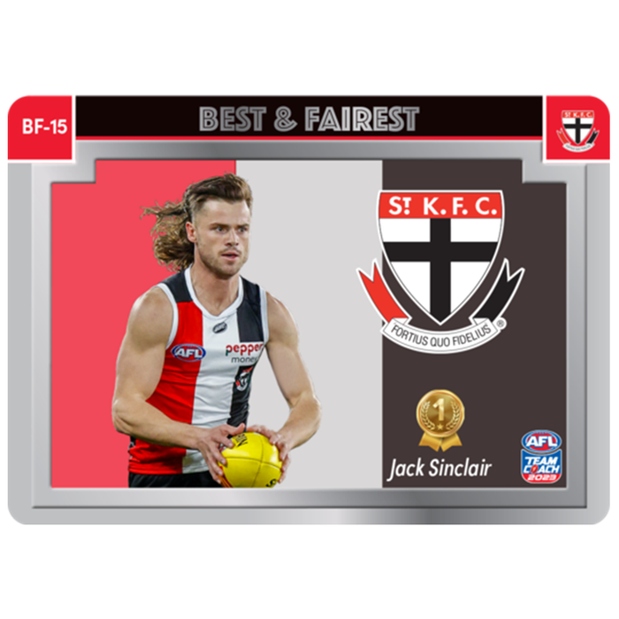 Jack Sinclair, Best & Fairest, 2023 Teamcoach AFL