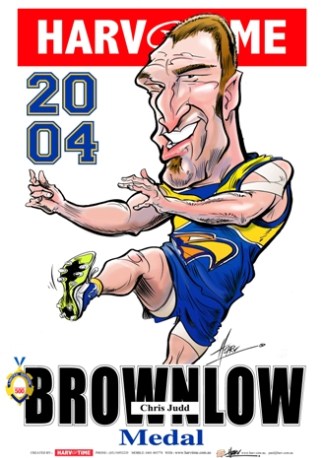 Chris Judd, 2004 Brownlow, Harv Time Poster