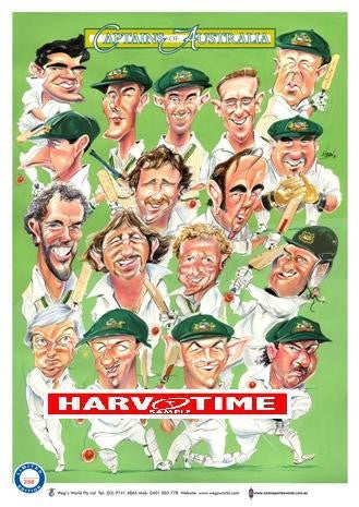 Captains of Australia Cricket, Harv Time Poster