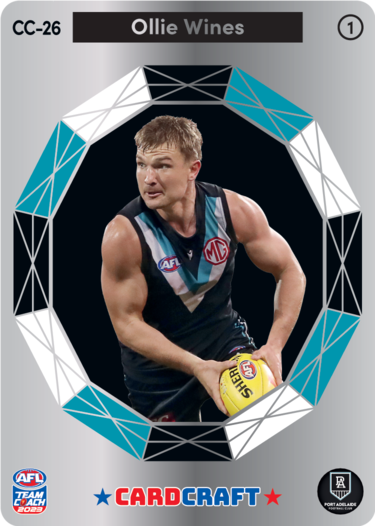 Ollie Wines, Card Craft #1, 2023 Teamcoach AFL