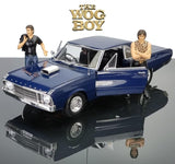 Wog Boy 1969 Chrysler Valiant VF with Figures, 1:18 Scale Diecast Car