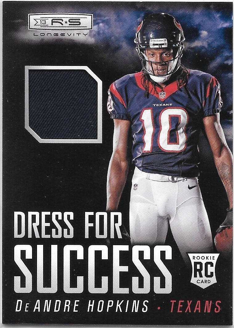 DeAndre Hopkins RC, Dress For Success, 2013 Panini Rookies & Stars Football NFL