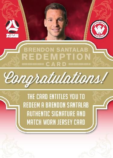 Brendon Santalab, Signature Jersey Redemption, 2017-18 Tap'n'play Football Australia & A-League Soccer