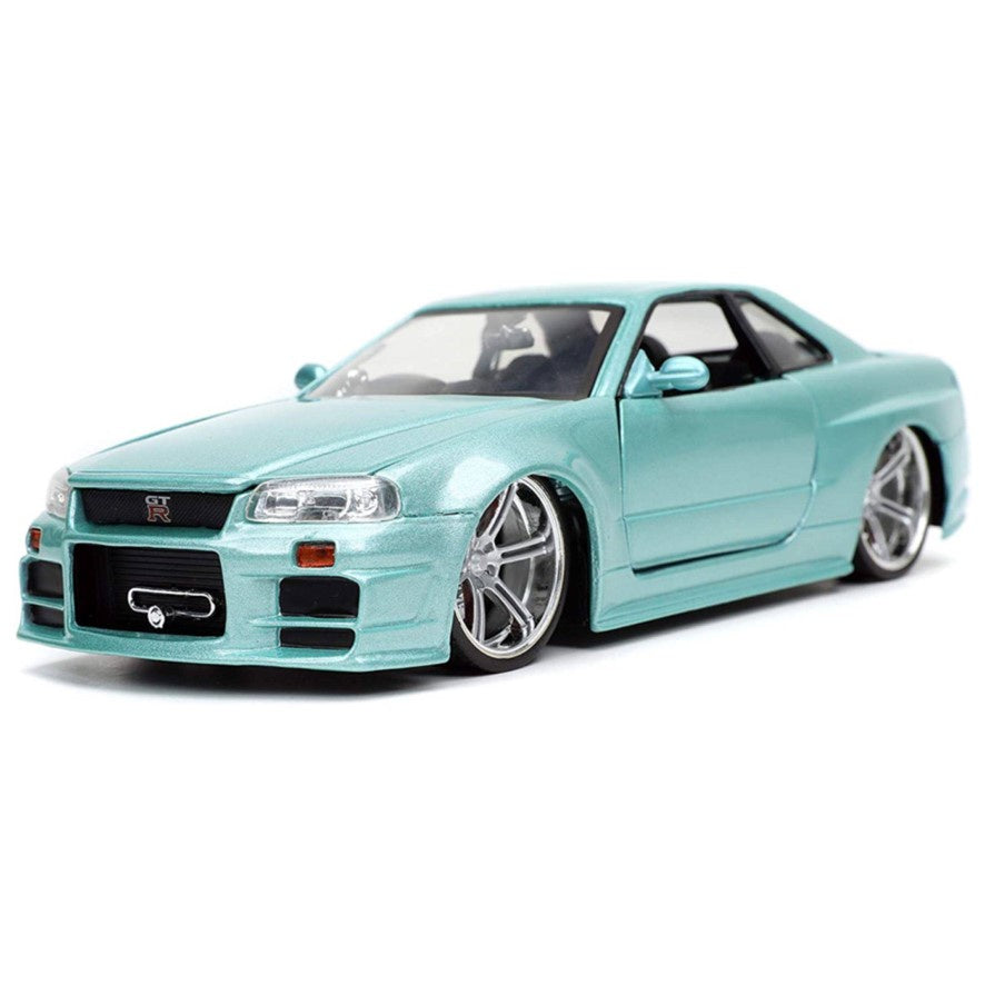 Fast And Furious - 2002 Nissan Skyline GT-R (R34) 1:24 Scale Diecast Car