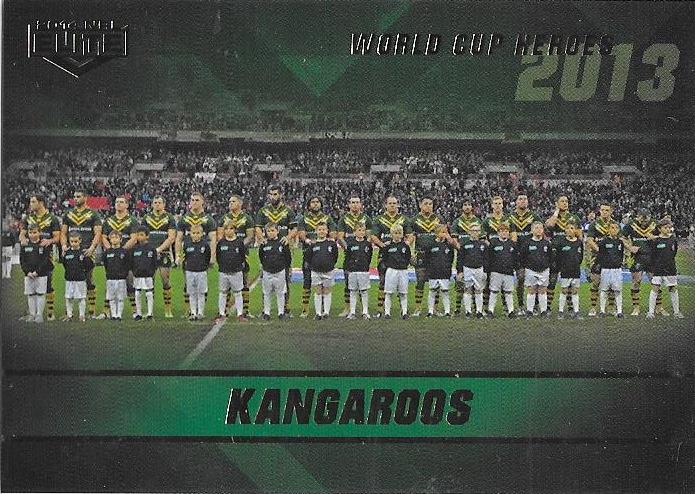 Kangaroos, World Cup Heroes Case card, 2014 ESP Elite NRL