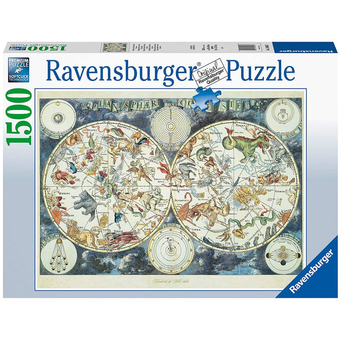 Ravensburger World Map of Fantastic Beasts 1500 Piece Jigsaw Puzzle