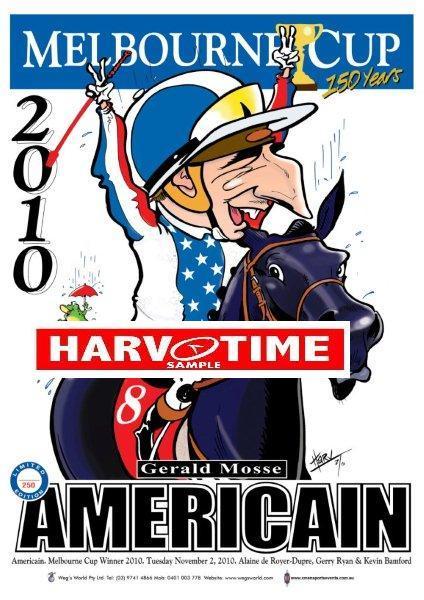Americain, 2010 Melbourne Cup, Harv Time Poster