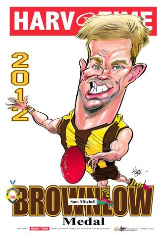 Sam Mitchell, 2012 Brownlow Harv Time Poster