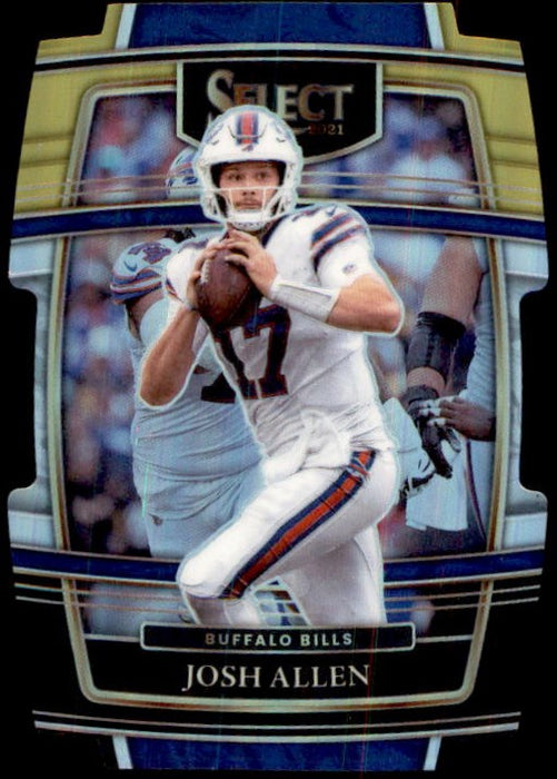 Josh Allen, Concourse Die-cut Black & Gold Prizm, 2021 Panini Select Football NFL