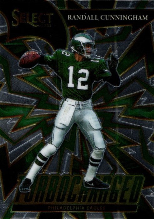 Randall Cunningham, Turbo Charged, 2021 Panini Select Football NFL