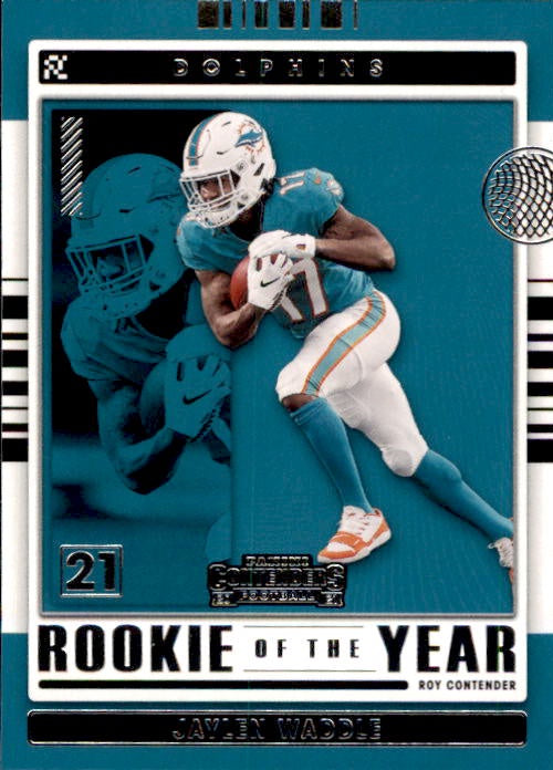 Jaylen Waddle, Rookie of the Year, 2021 Panini Contenders Football NFL