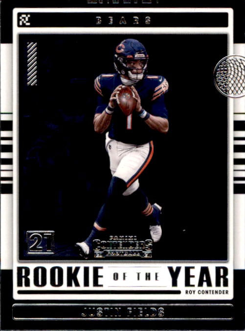 Justin Fields, Rookie of the Year, 2021 Panini Contenders Football NFL