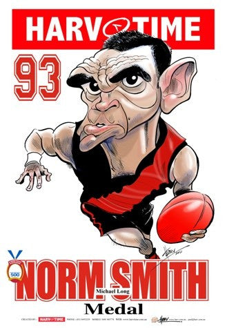 Michael Long, 1993 Norm Smith Medal, Harv Time Poster