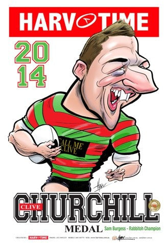 Sam Burgess, 2014 Churchill Medal, Harv Time Poster