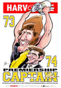 Royce Hart, 1973 Premiership Captain, Harv Time Poster