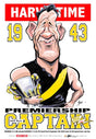 Jack Dyer, 1943 Premiership Captain, Harv Time Poster