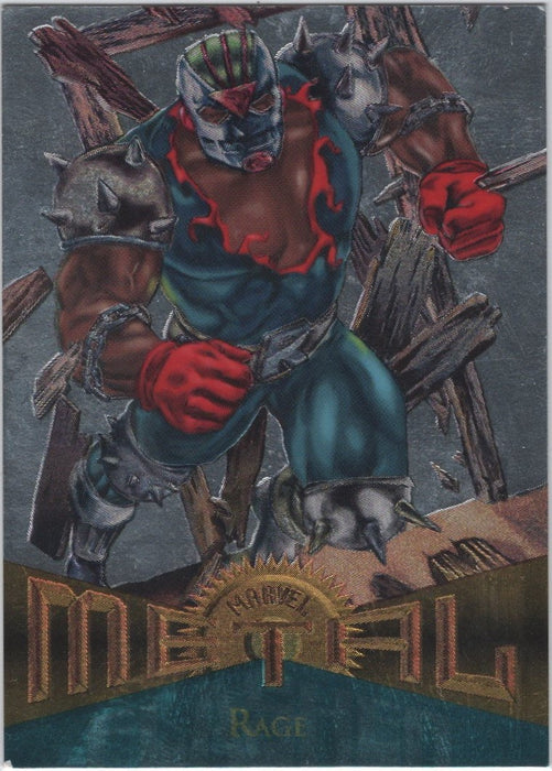 Rage, #68, Silver Flasher Parallel, 1995 Marvel Metal Universe