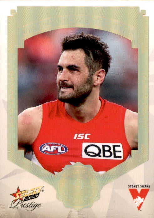 Josh Kennedy, Brownlow Vote Getters, 2020 Select AFL PRESTIGE Footy Stars