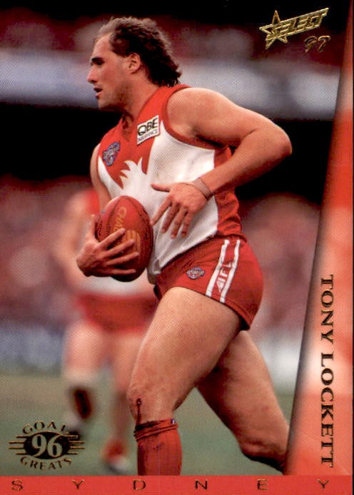 Tony Lockett, Box Card, 1997 Select AFL