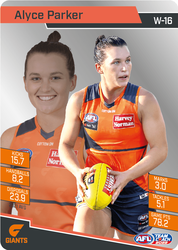 2022 Teamcoach Silver Parallel - Cards 201 to 220 & AFLW - Pick Your Card