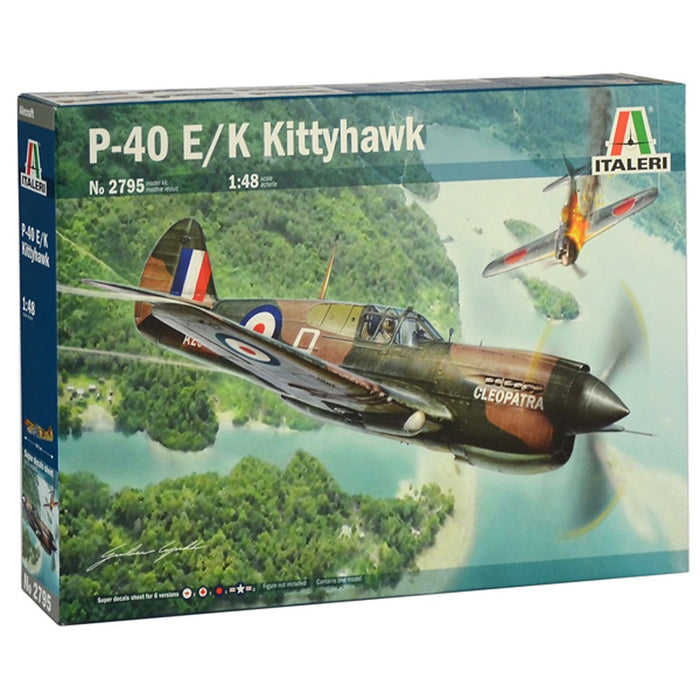 ITALERI P-40 E/K KITTY HAWK WITH AUSTRALIAN DECALS 1:48 Scale Model Kit