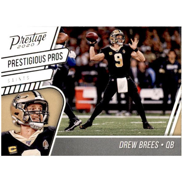 Drew Brees, Prestigious Pros, 2020 Panini Prestige Football NFL