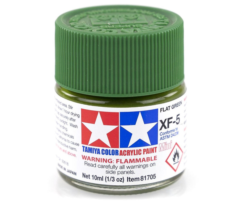 TAMIYA ACRYLIC MINI XF-5 FLAT GREEN 10ml