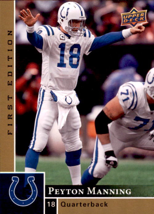 Peyton Manning, 2009 Upper Deck First Edition Football NFL
