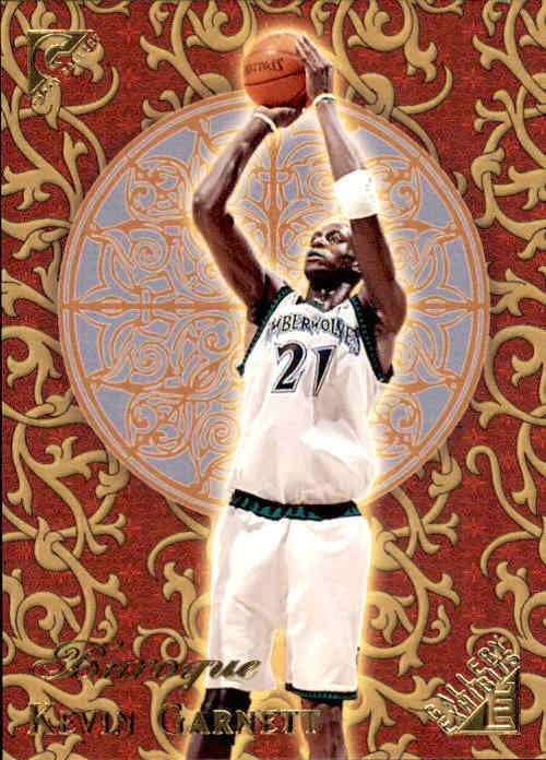Kevin Garnett, Baroque, 1999-00 Topps Gallery Exhibits Basketball NBA
