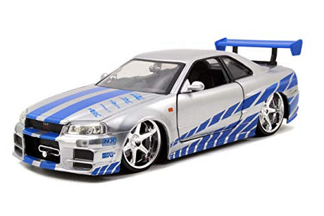 Fast & Furious, Brian's Nissan Skyline (R34), 1:24 Diecast Vehicle